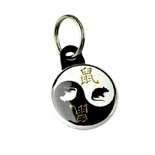 Võtmehoidja "Rott"  yin-yang